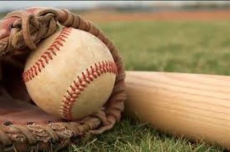 Baseball bat, glove and ball