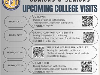 Upcoming College Visits Page 2